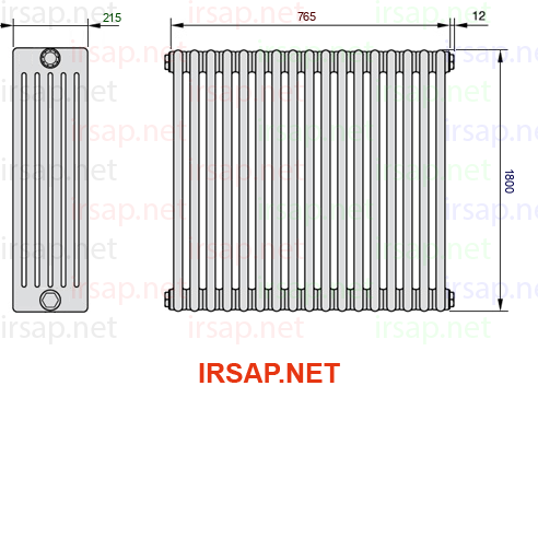 Радиатор IRSAP Tesi 61800/17 T22 CL 01